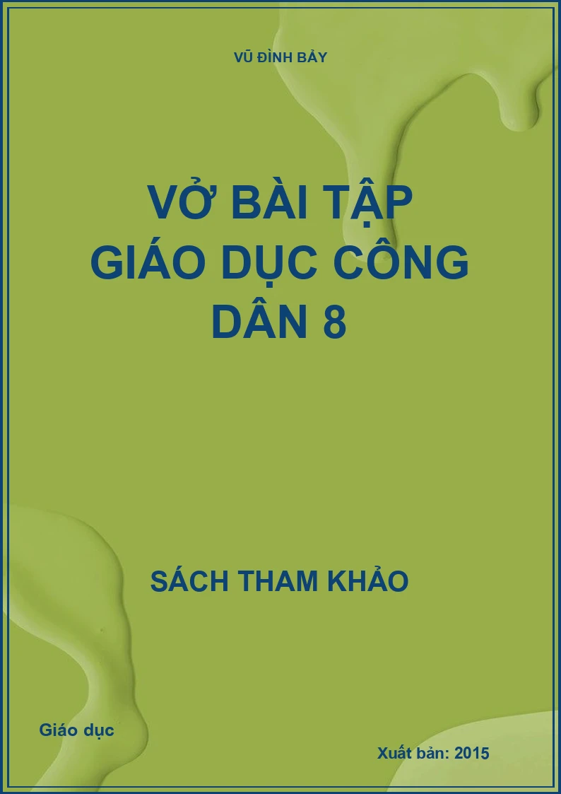 Vở bài tập giáo dục công dân 8
