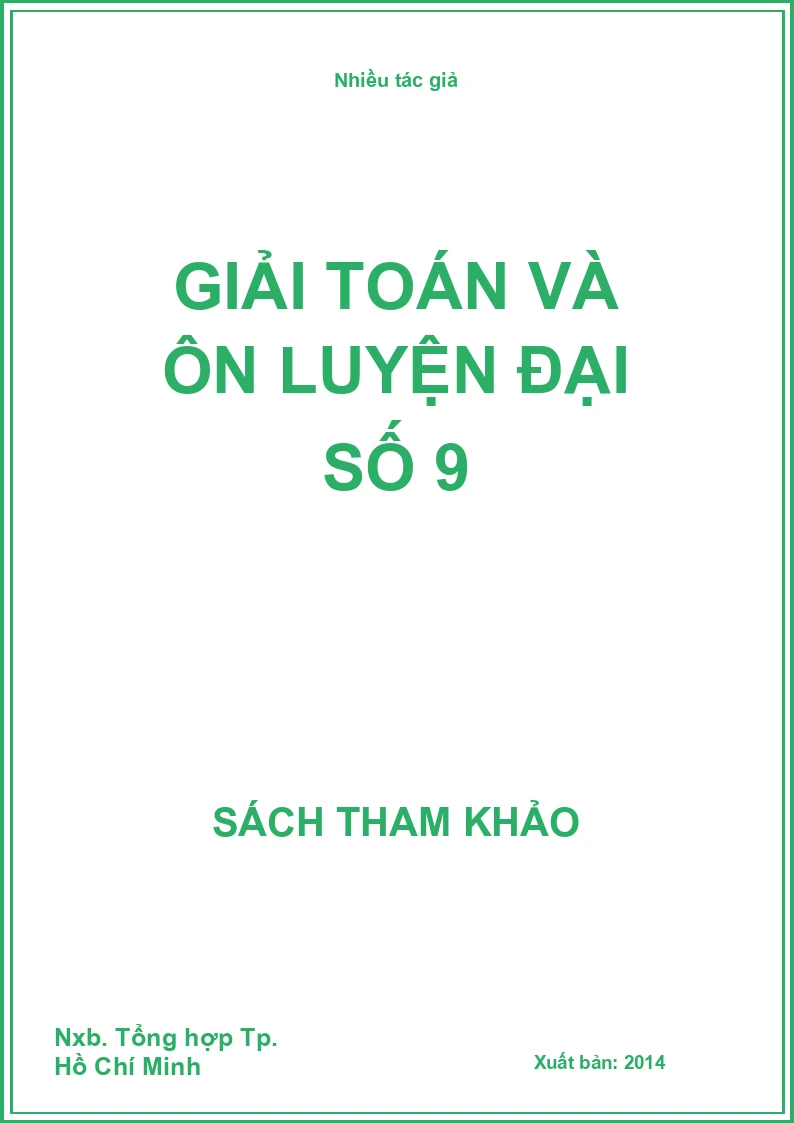 Giải toán và ôn luyện đại số 9