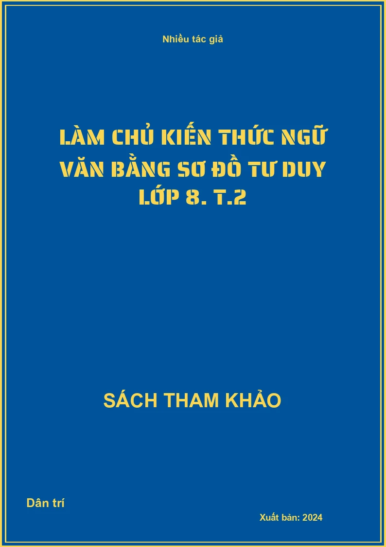 Làm chủ kiến thức Ngữ văn bằng sơ đồ tư duy lớp 8. T.2