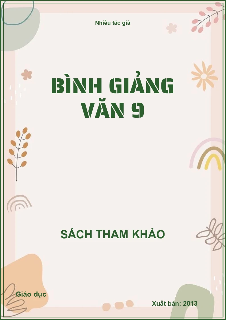 Bình giảng văn 9