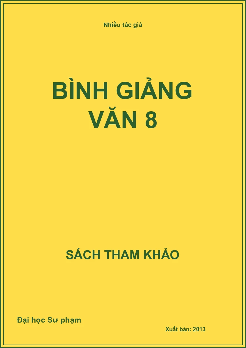 Bình giảng văn 8
