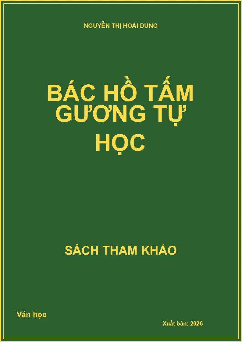 Bác Hồ tấm gương tự học