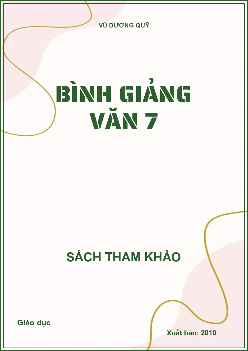 Bình giảng văn 7
