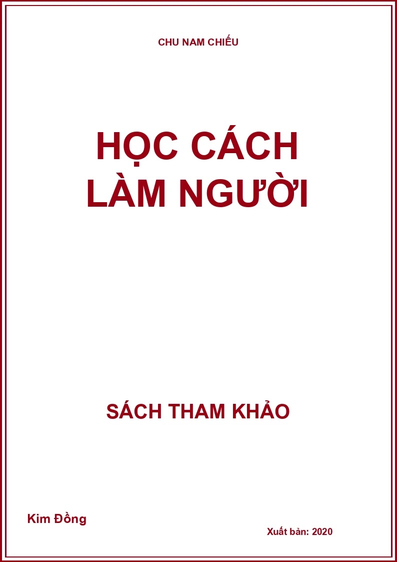 Học cách làm người