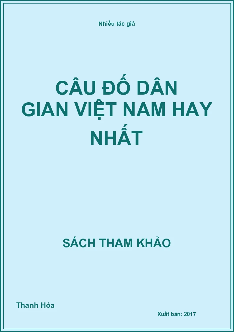 Câu đố dân gian Việt Nam hay nhất