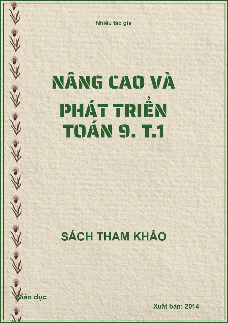 Nâng cao và phát triển toán 9. T.1