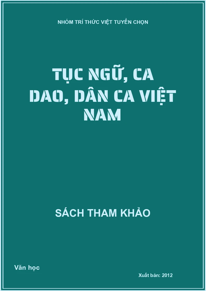 Tục ngữ, ca dao, dân ca Việt Nam