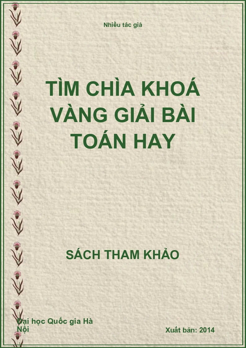 Tìm chìa khoá vàng giải bài toán hay