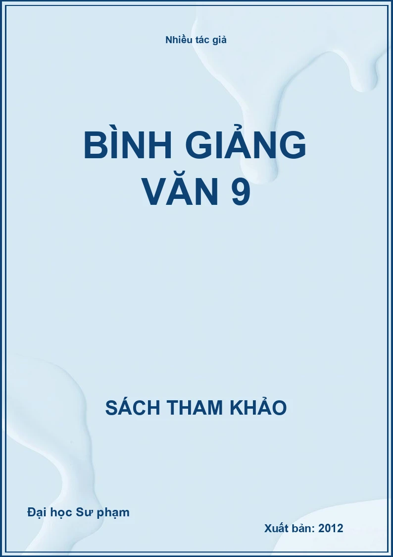 Bình giảng văn 9