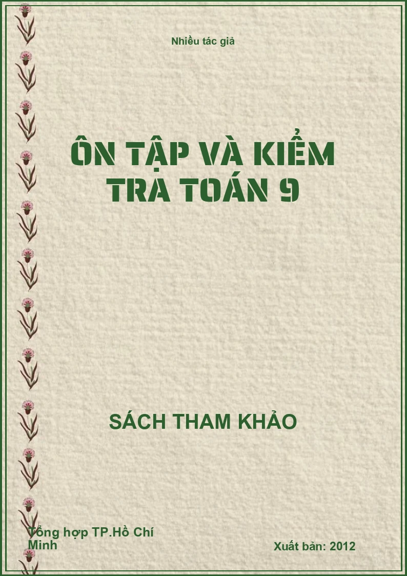 Ôn tập và kiểm tra toán 9