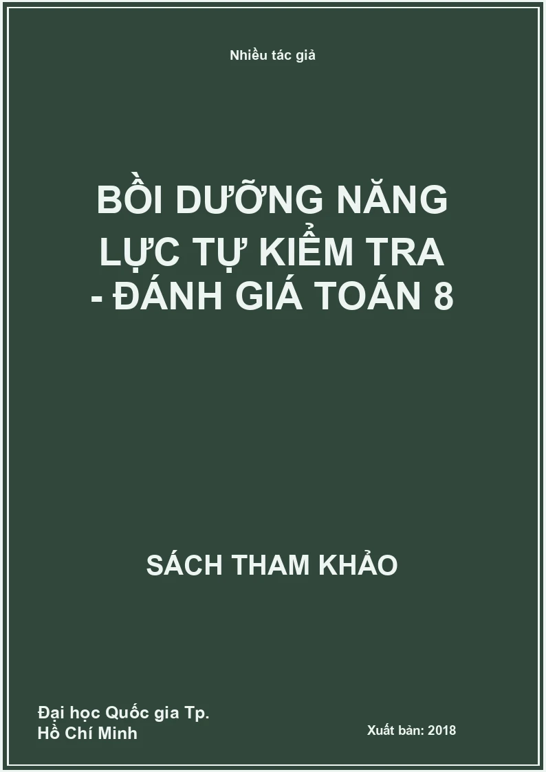 Bồi dưỡng năng lực tự kiểm tra - đánh giá Toán 8