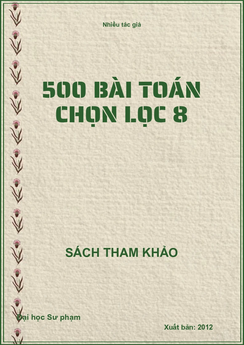 500 bài toán chọn lọc 8