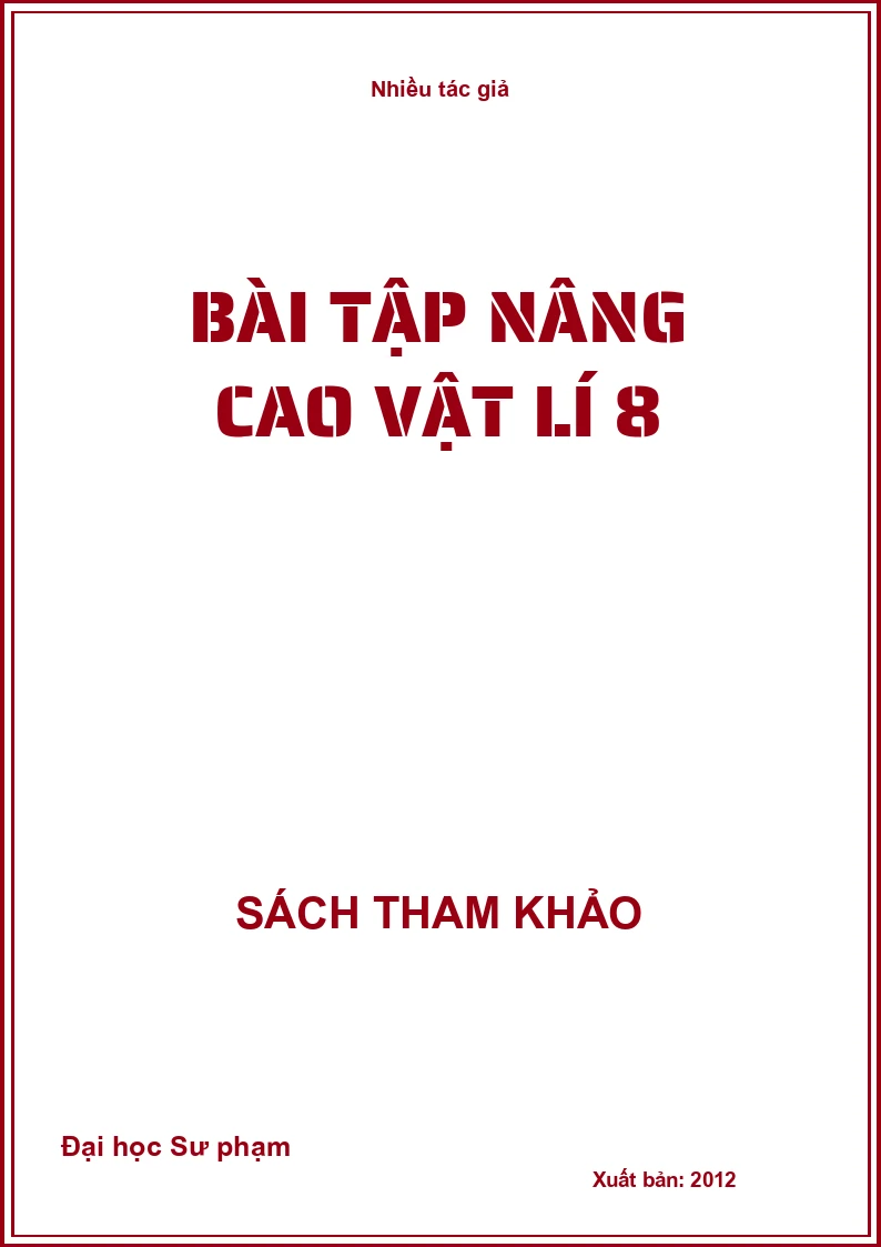 Bài tập nâng cao vật lí 8