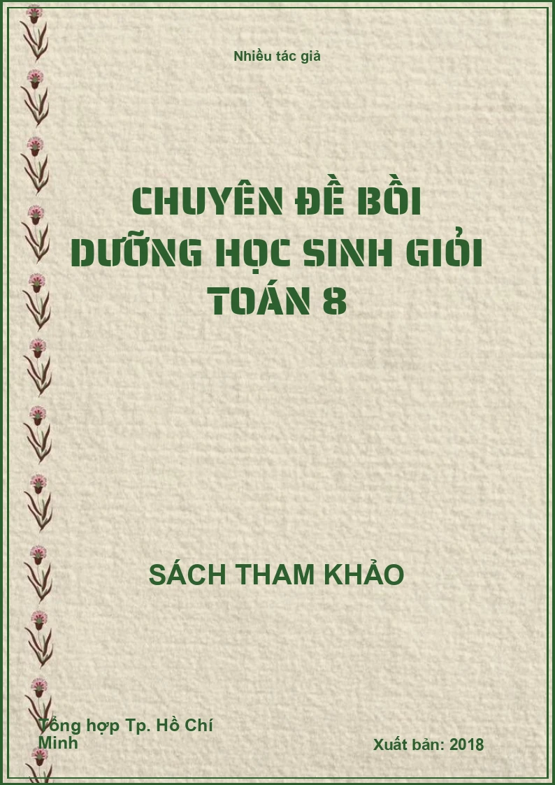 Chuyên đề bồi dưỡng học sinh giỏi toán 8