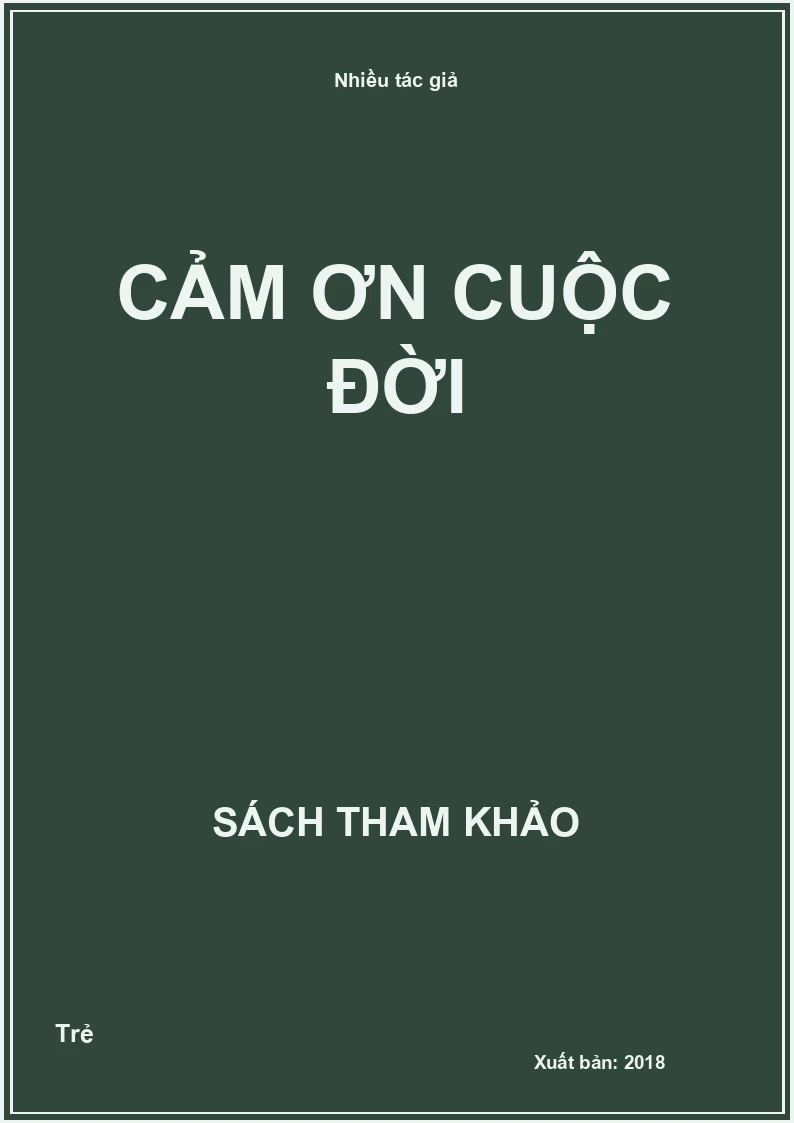 Cảm ơn cuộc đời