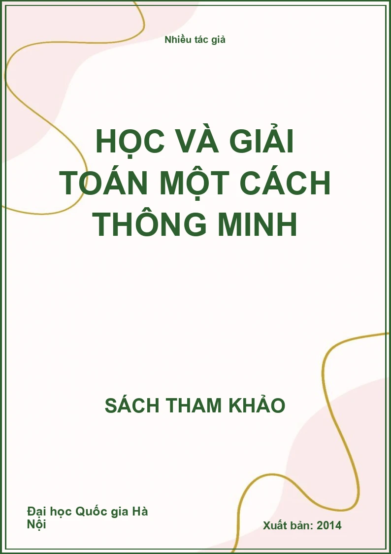 Học và giải toán một cách thông minh