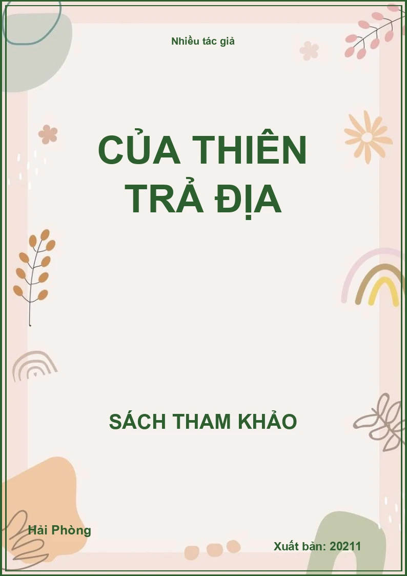 Của thiên trả địa