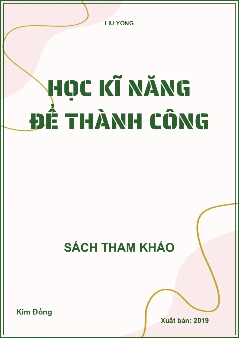 Học kĩ năng để thành công