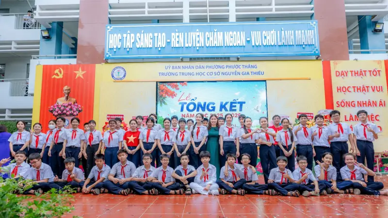 Một mùa hè bắt đầu từ Lễ Tổng kết năm học 2025 – 2026 tại Trường THCS Nguyễn Gia Thiều