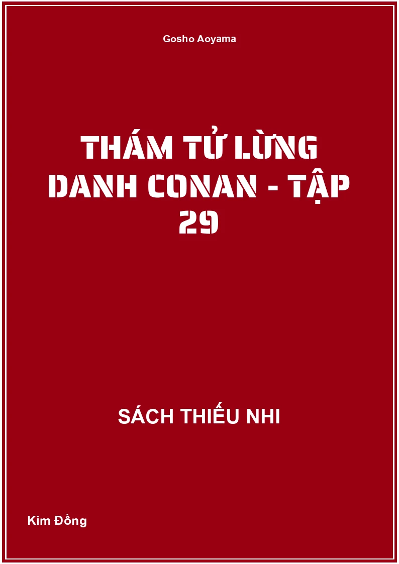 Thám tử lừng danh Conan - Tập 29