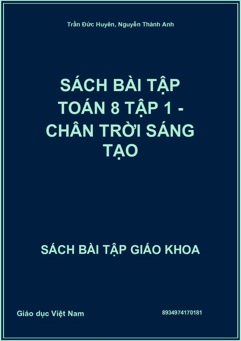 Sách bài tập Toán 8 Tập 1 - Chân trời sáng tạo