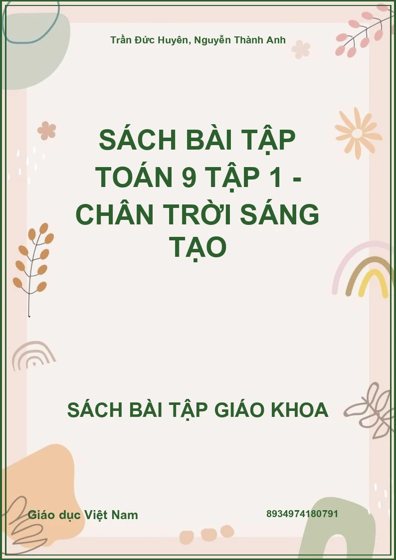 Sách bài tập Toán 9 Tập 1 - Chân trời sáng tạo