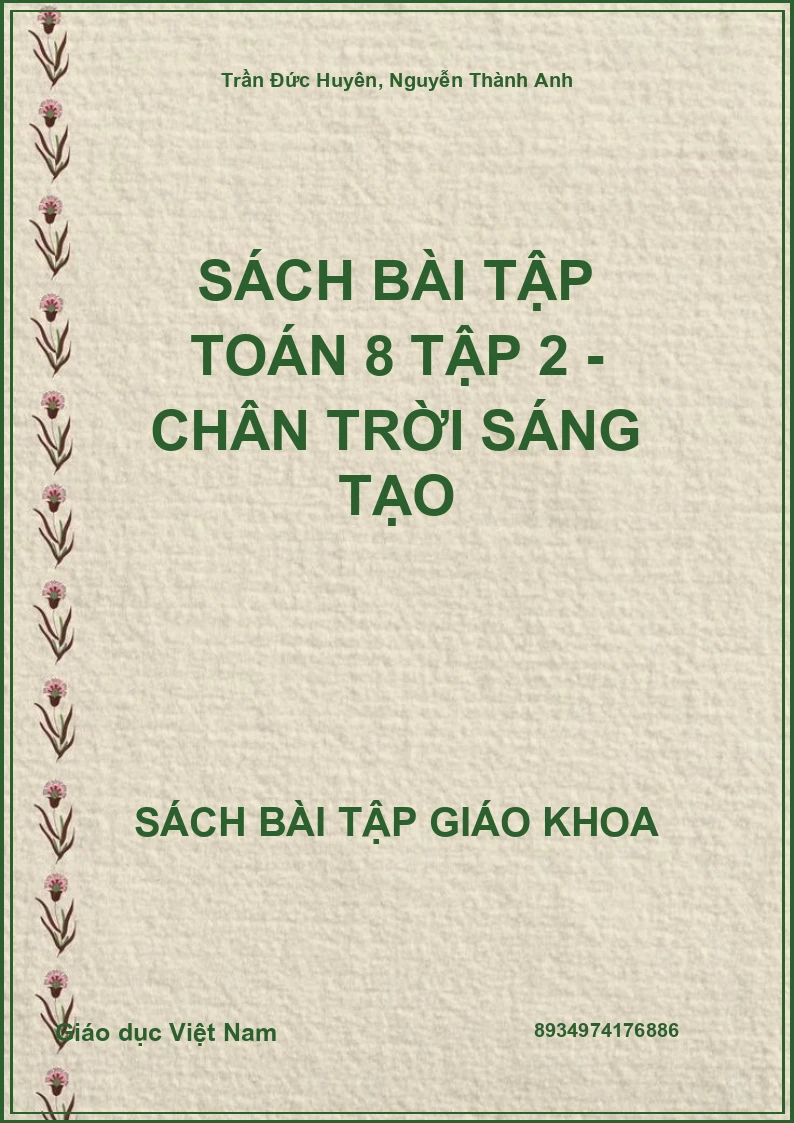 Sách bài tập Toán 8 Tập 2 - Chân trời sáng tạo