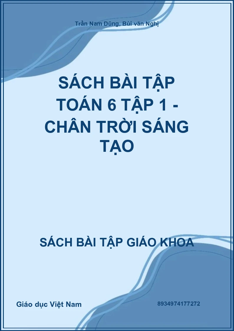 Sách bài tập Toán 6 Tập 1 - Chân trời sáng tạo