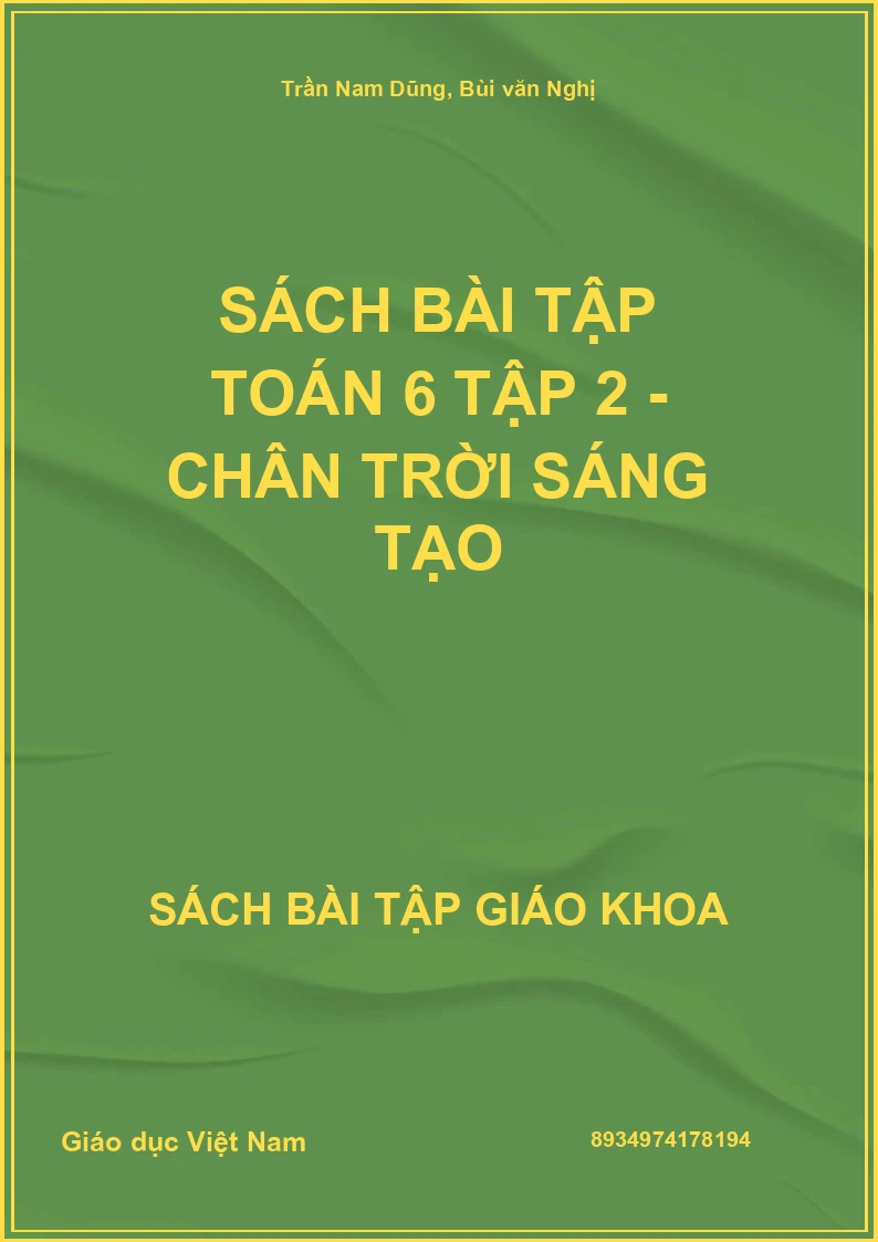 Sách bài tập Toán 6 Tập 2 - Chân trời sáng tạo