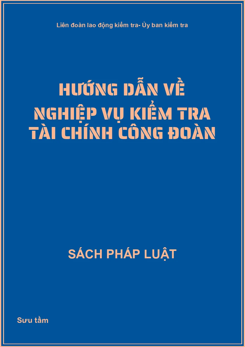 Hướng dẫn về nghiệp vụ kiểm tra Tài chính công Đoàn