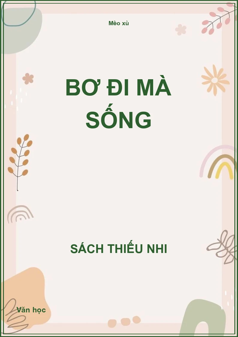 Bơ đi mà sống