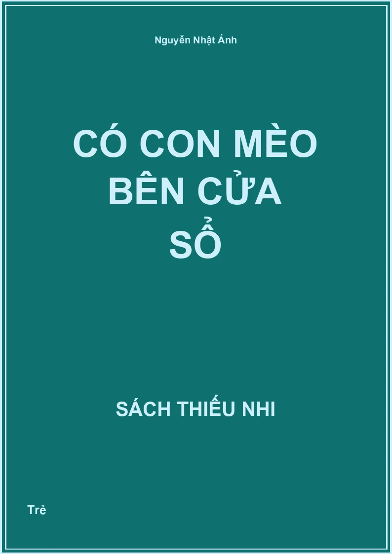 Có con mèo bên cửa sổ