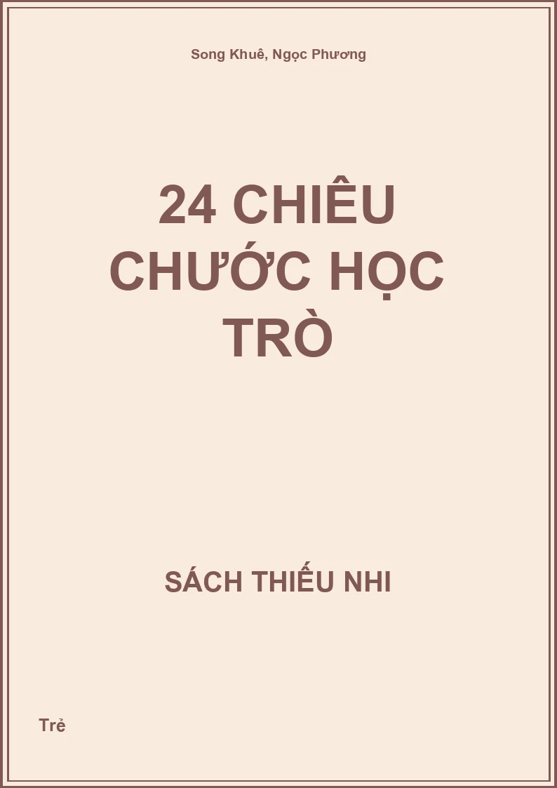 24 chiêu chước học trò