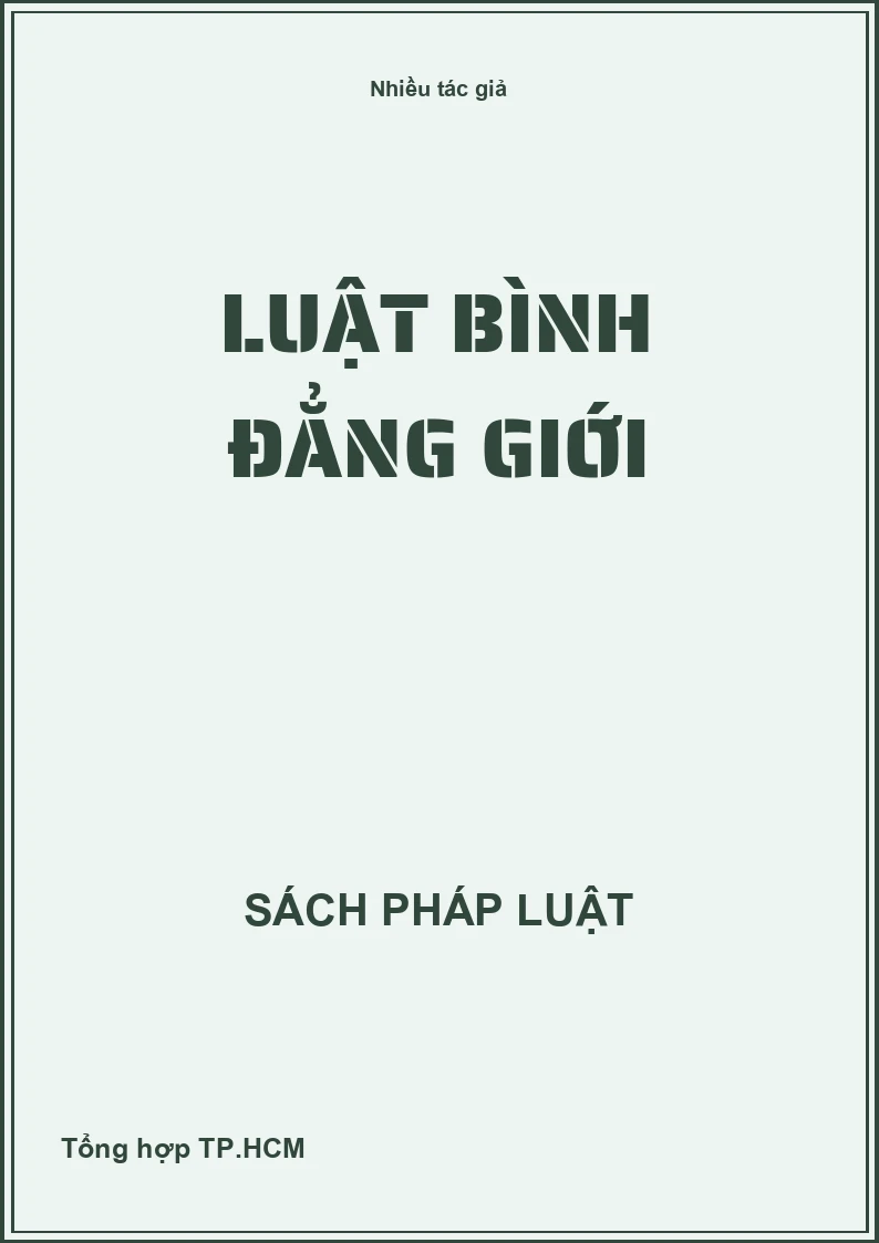 Luật bình đẳng giới