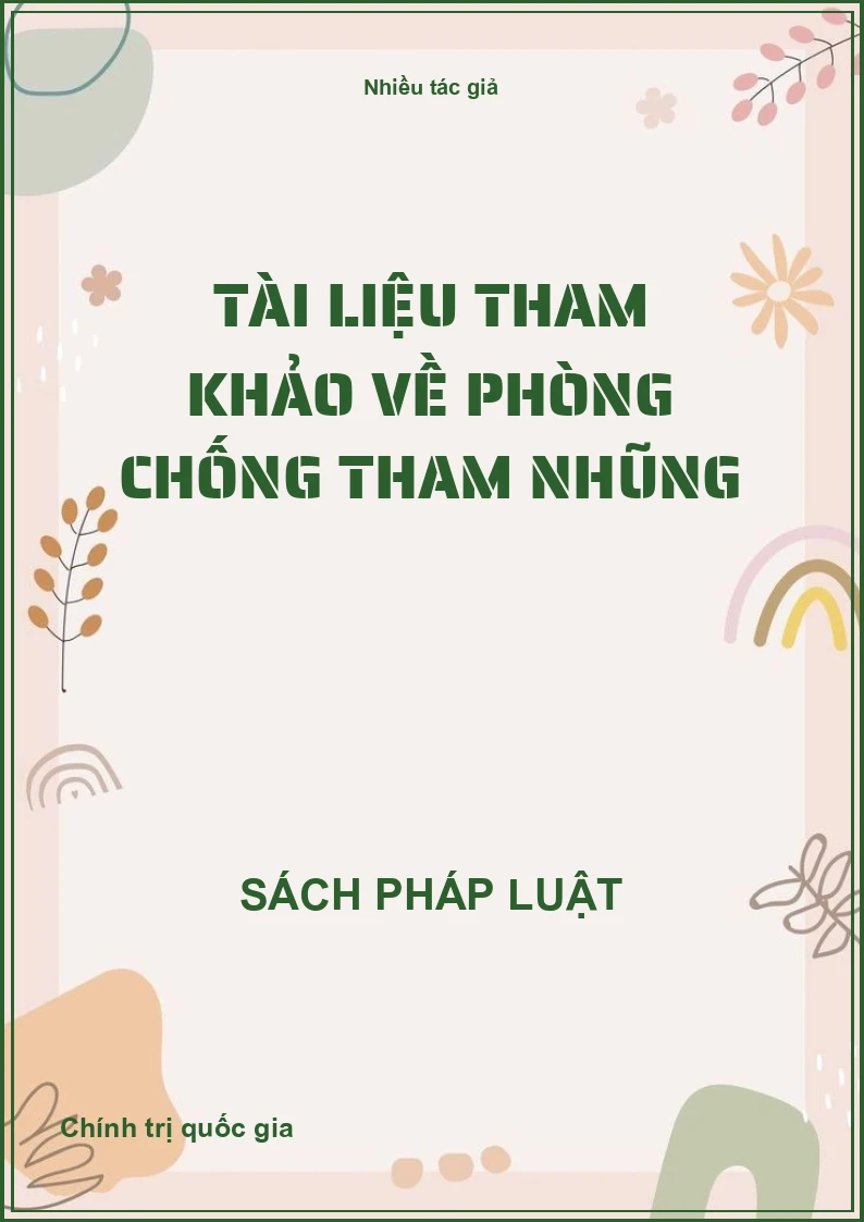 Tài liệu tham khảo về phòng chống tham nhũng