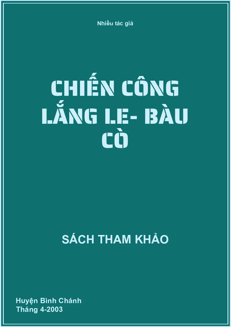 Chiến công Lắng Le- Bàu Cò