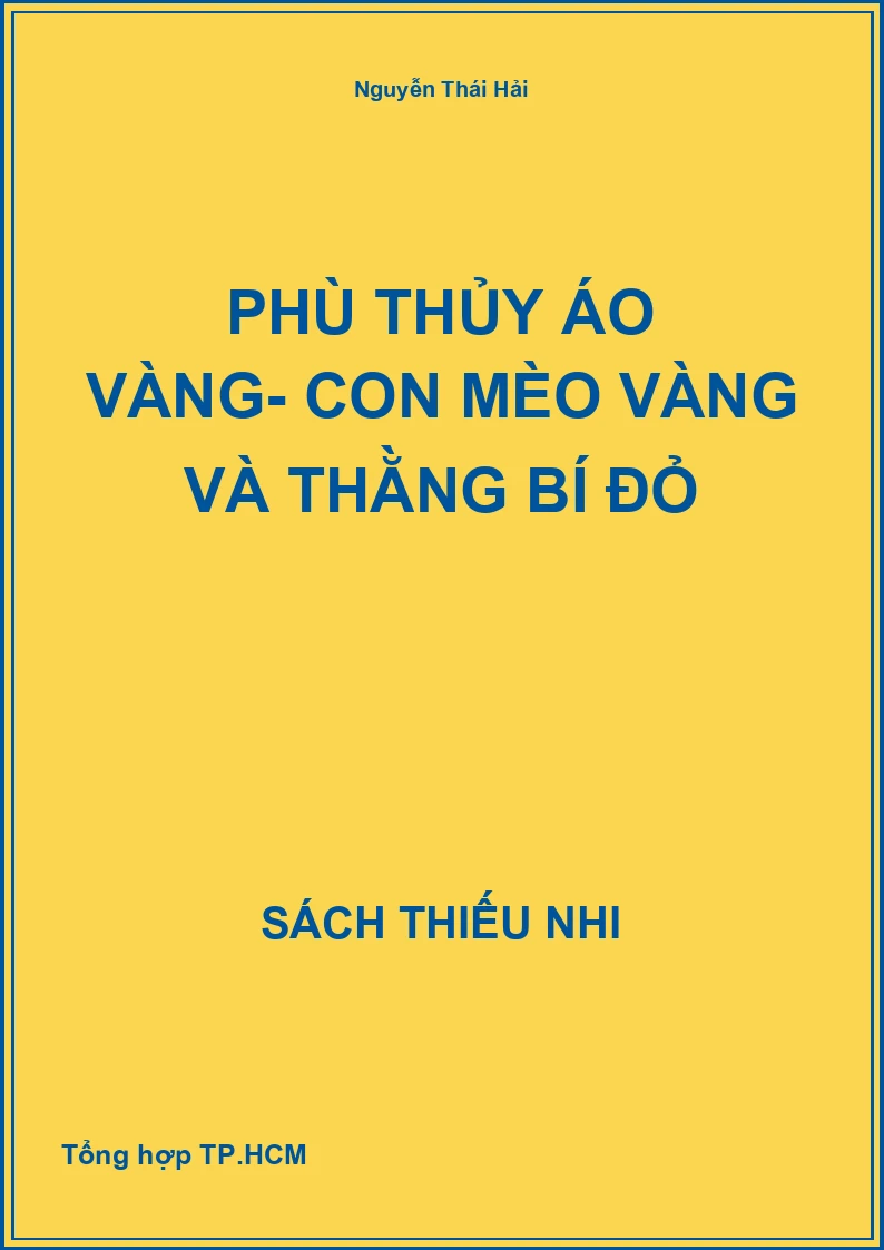 Phù Thủy áo vàng- con mèo vàng và thằng bí đỏ