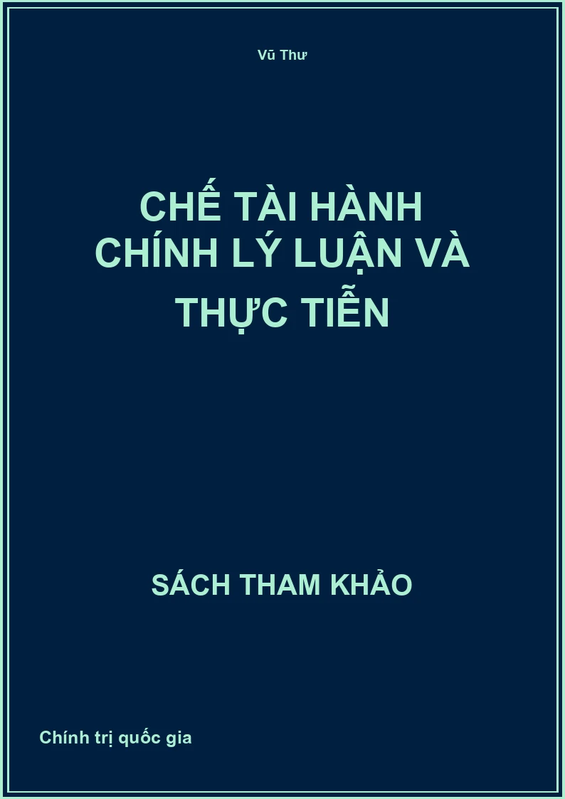 Chế tài hành Chính Lý luận và thực tiễn