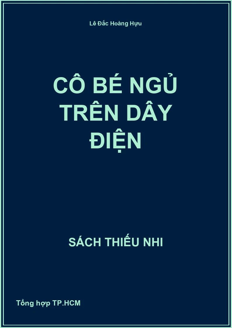 Cô bé ngủ trên dây điện