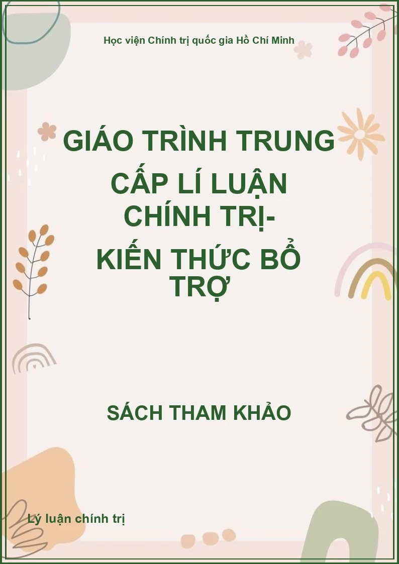 Giáo trình trung cấp lí luận chính trị- Kiến thức bổ trợ
