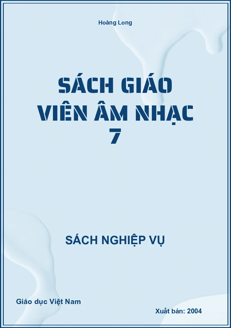 Sách Giáo Viên Âm nhạc 7