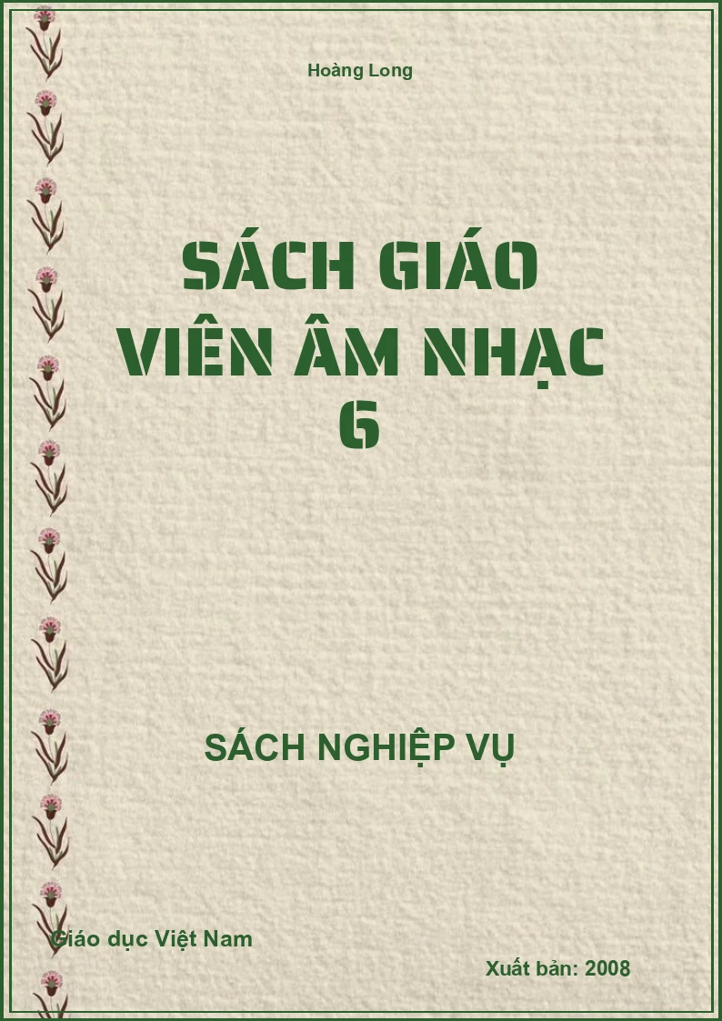 Sách Giáo Viên Âm nhạc 6
