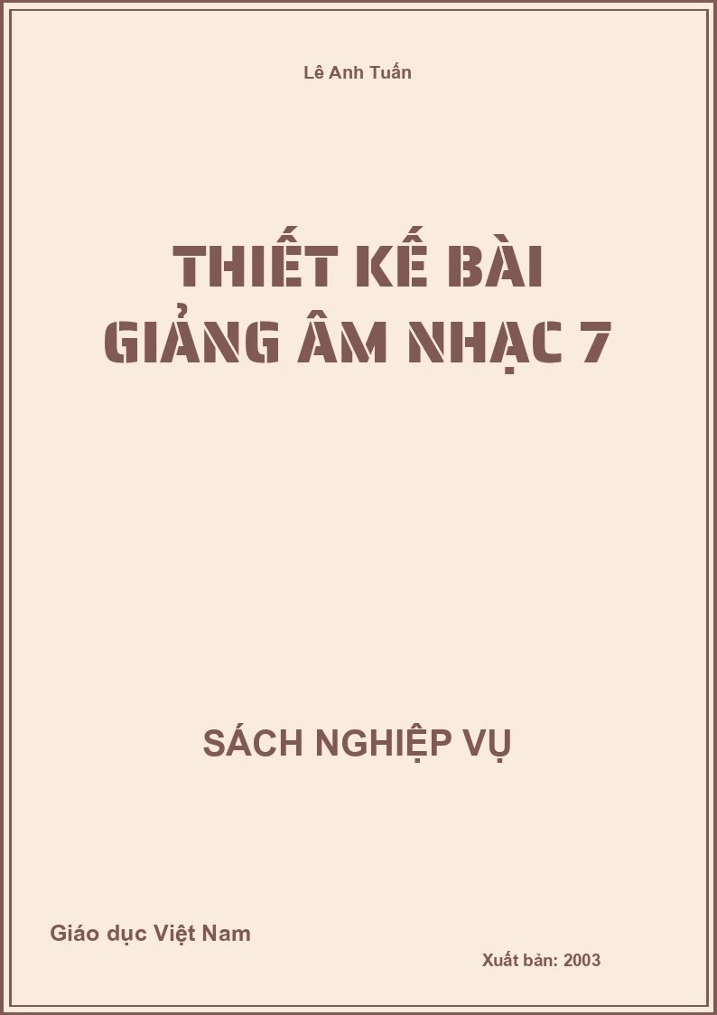 Thiết kế bài giảng Âm nhạc 7