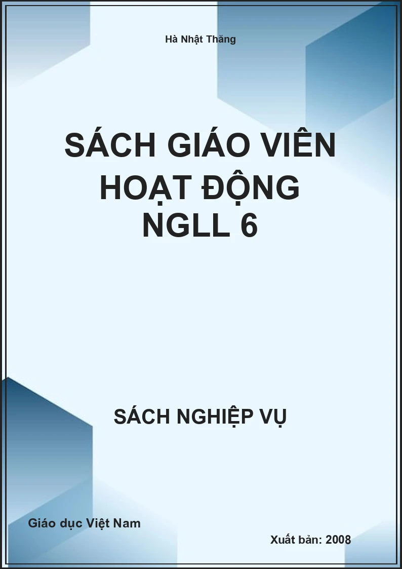 Sách Giáo Viên Hoạt động NGLL 6