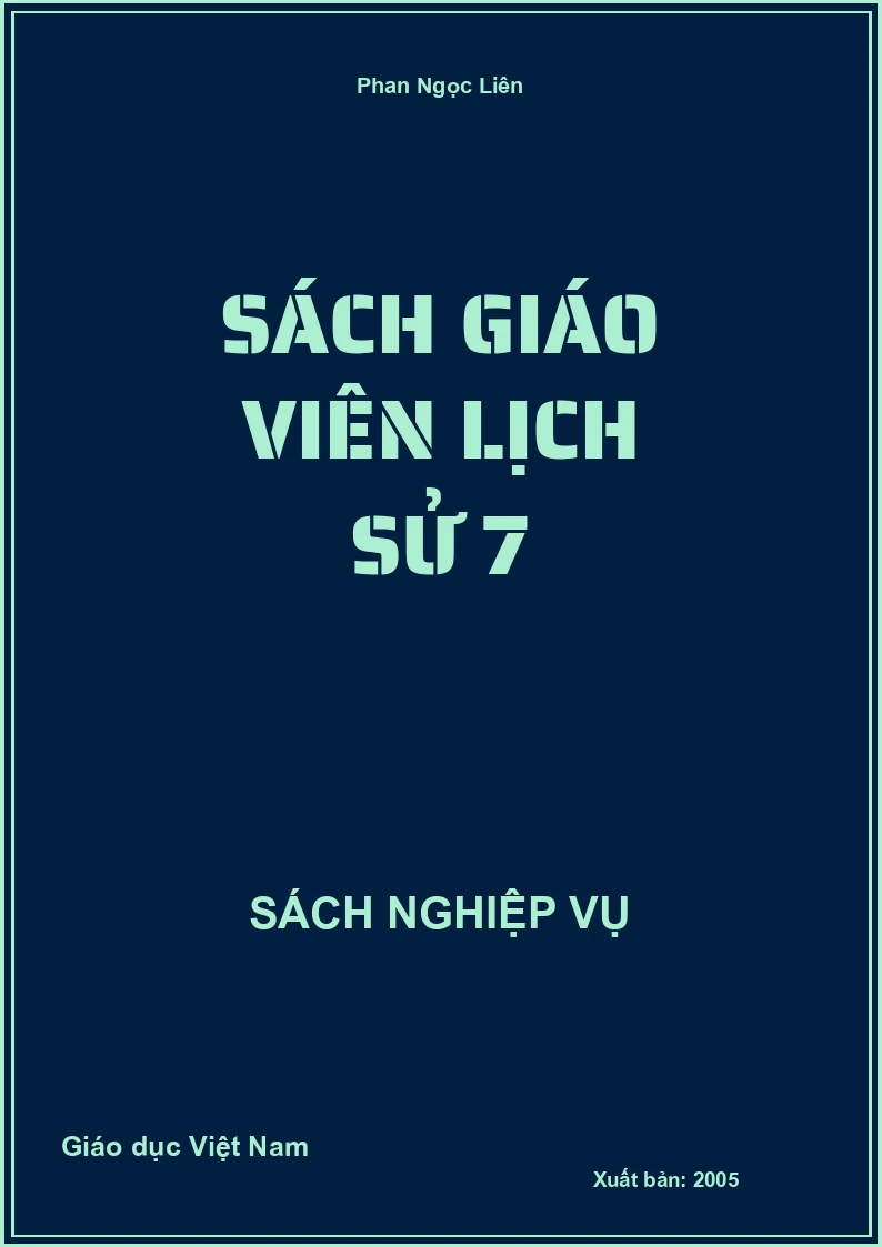 Sách Giáo Viên Lịch sử 7
