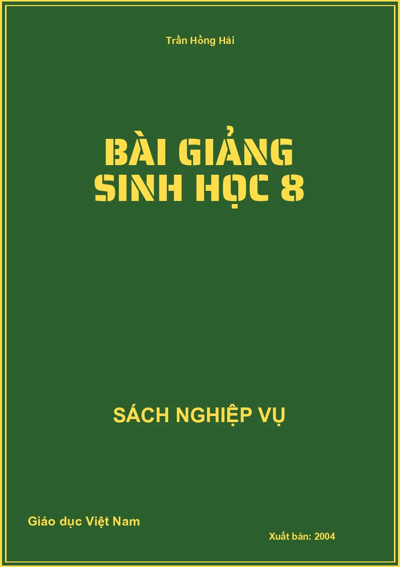 Bài giảng sinh học 8