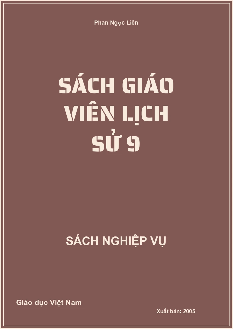 Sách Giáo Viên Lịch sử 9