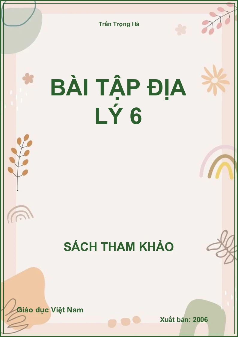 Bài tập địa lý 6