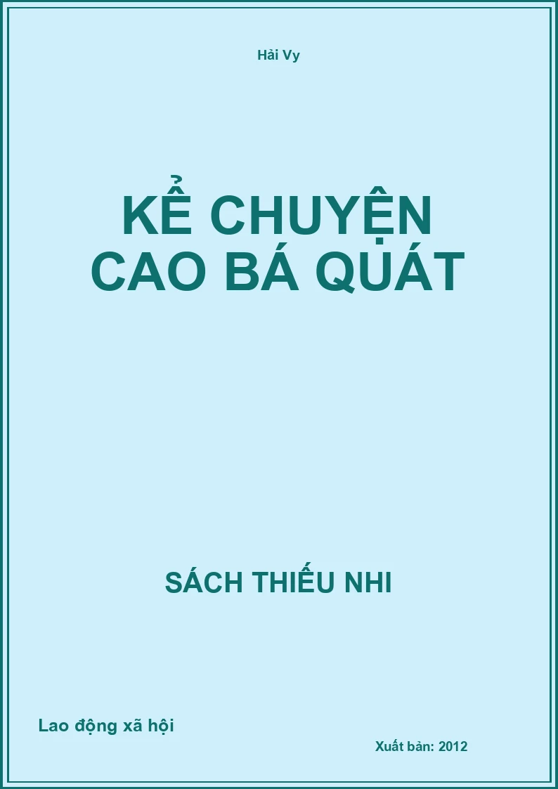 Kể chuyện Cao Bá Quát