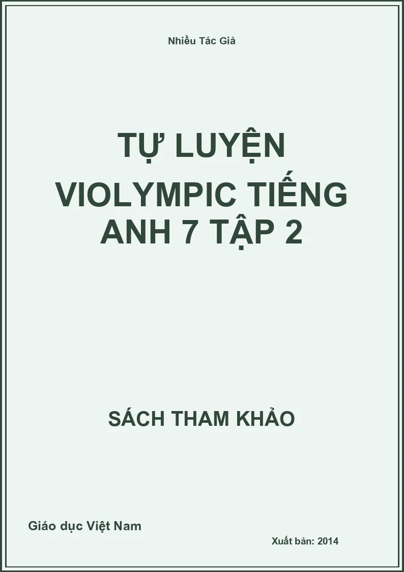 Tự luyện Violympic Tiếng anh 7 tập 2
